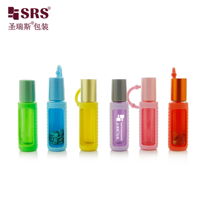 BLPM-10ML Luxury Empty Clear Glass Roll On Essential Oil Bottle Packaging với nắp silicone