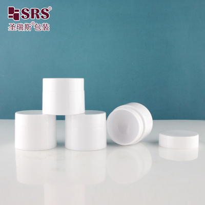 SGPS 5g 10g 15g 30g 50g 100g 120g 150g Chất chứa bình PP màu trắng nhấp nhòa