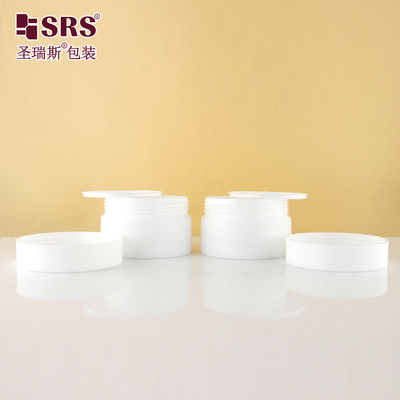 SMPS 5G 10G 15G 30G 50G 100G 120G 150G MATTE hoàn thành Nhiên nhựa White PP Cream Jar Container bao bì