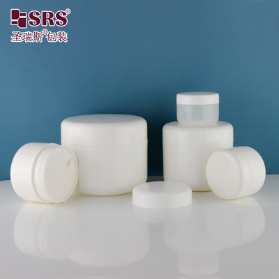 SRSA 15g 20g 30g 50g 100g 150g 200g 250g góc tròn nhựa tiêm màu trắng bóng bẩy đơn thùng bao bì