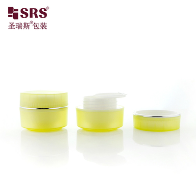 SRSI 15g 30g 50g Matte hoàn thành nhựa bán minh bạch Màu PP Gel mặt kem mắt bình mỹ phẩm