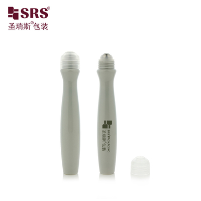 SRS8447-15ML Tùy chỉnh nhựa trống cuộn thép quả bóng chai mỹ phẩm mắt Gel huyết thanh bao bì ứng dụng
