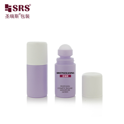 RPPC1-60ML Khung hai nắp chống trẻ em Nhựa PP Cuộn trên chai Gel khử mùi Bao bì tái chế
