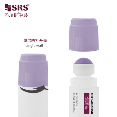 RPPDF-90ML Unqiue thiết kế nhựa PP PCR trống cuộn trên gel khử mùi với một nút vít nắp