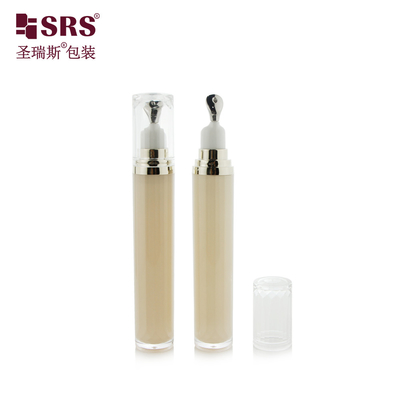 LR001-15ML Sơn màu tùy chỉnh sang trọng rõ ràng Acrylic Eye Serum chai Bao bì mỹ phẩm