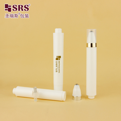 Chai lăn không khí hình bút tròn, hoàn thiện mờ bóng trắng 15ML AY để đựng kem dưỡng mắt