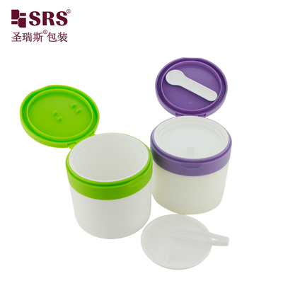 SRS1 120g 150g Tiêm màu tùy chỉnh nhựa PP PCR tái chế kem bình chứa bao bì