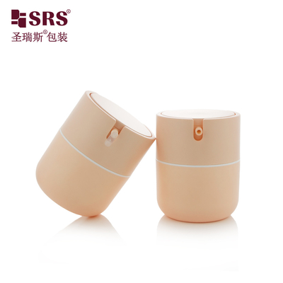 PA001 50ml nhựa PP hình tròn đáy không khí máy bơm chai bình chứa rỗng mỹ phẩm kem mặt