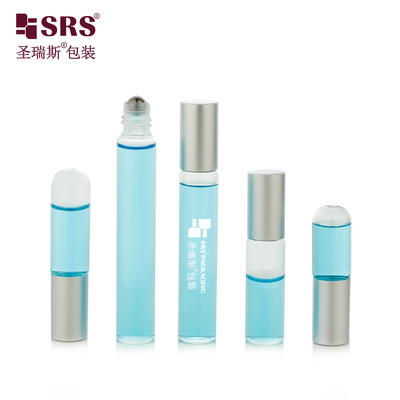 Ống lăn thủy tinh hổ phách trong suốt BLP 1ml~10ml, bi lăn thép không gỉ 304 cho tinh dầu