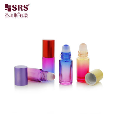 BLPM-5ML SRS bán buôn Mờ trong suốt Mờ dày tường thủy tinh cứng Cuộn trên chai Cho dầu thiết yếu Không rò rỉ