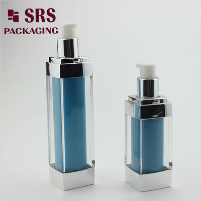 Shengruisi bao bì L052-30ml 50ml 80ml 120ml Acrylic hình vuông kem dưỡng da mỹ phẩm chai