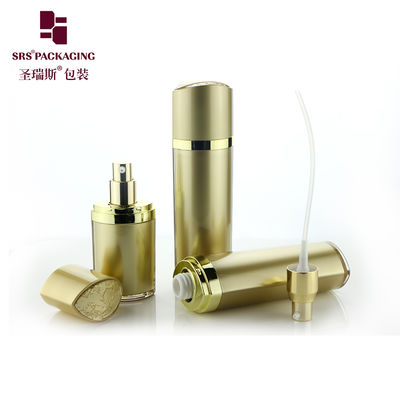 SRS chai mỹ phẩm sang trọng trống 30ml 60ml 120ml nhựa hình mắt hộp acrylic màu đen