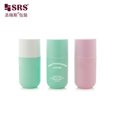 SRS-RE 50ml vòng đáy chai bơm nhựa không khí cho mặt kem kem kem kem Gel bao bì