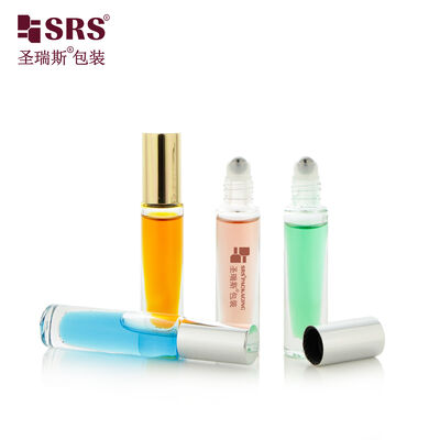 GB1 5ml Dễ thương Tùy chỉnh Sơn rỗng Đáy dày Cuộn thủy tinh trên chai nước hoa