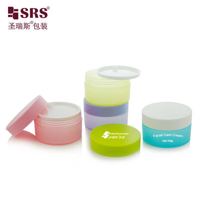 SRSQ 100g Hũ Mỹ Phẩm Nhựa PP PCR Tròn Dùng Cho Kem Mặt Bán Buôn Tùy Chỉnh