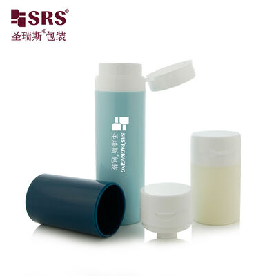 PA607 Chai bơm không khí bằng nhựa màu tùy chỉnh có nắp lật cho gel mỹ phẩm