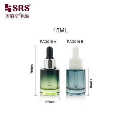 PAG018 15ML chai thủy tinh tường dày sang trọng với nắp nhỏ giọt cho huyết thanh