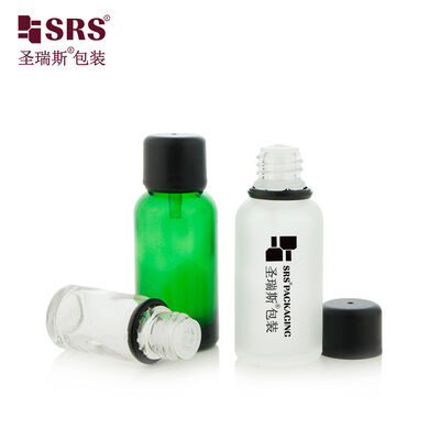 Tinted Glass Essential Oil Bottle With Tamper Evident Euro Dropper Cap for Aromatherapy