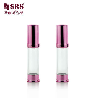 Mini Transparent AS Airless Bottle 5/10/15ml Empty Cosmetic Vacuum Bottle With Lotion & Spray Pump