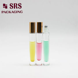 10ml chai đáy kính rách kim loại bóng trong suốt cho dầu nước hoa