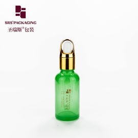 Màu tùy chỉnh chai nhỏ giọt thủy tinh với vai nhôm cho tinh dầu
