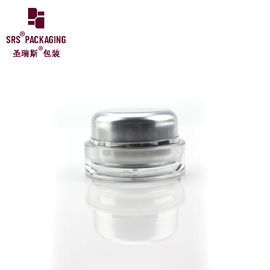 sơn màu xám acrylic tròn nhựa đêm kem mờ bình mỹ phẩm