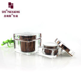 15g 50g 80g hình vuông mỹ phẩm chăm sóc khuôn mặt acrylic hộp kem sang trọng