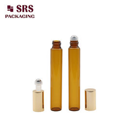10ml ẩm ẩm thỏ tường túi kích thước du lịch dầu thiết yếu thủy tinh màu hổ phách chai cuộn