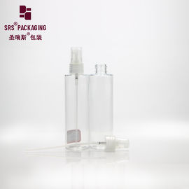 100ml tinh thể nhựa phẳng vai tùy chỉnh squeeze máy bơm xịt vòng PET chai