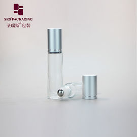 10ml kính ròng rỗng trong suốt trên chai nước hoa quả cầu kim loại