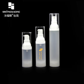 15ml 30ml 50ml nhựa PP mỹ phẩm trống bình bơm huyết thanh không khí