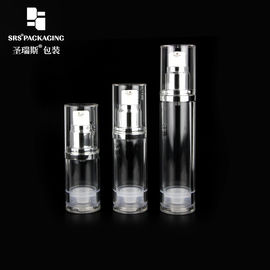 AS trong suốt 15ml 30ml 50ml nhựa mỹ phẩm bơm không khí chai trống