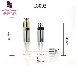 7ml hình vuông kim loại hóa rỗng trang điểm mỹ phẩm sang trọng ống sơn môi