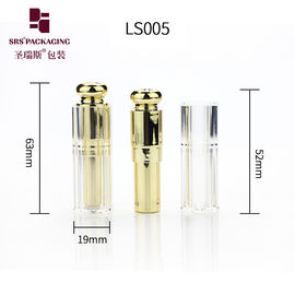 hình vuông kim loại hóa vàng nắp rõ ràng trống hình dạng độc đáo thẩm mỹ bóng râm ống son môi