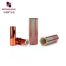 hình lục giác trống thiết kế độc đáo bling bóng râm ống son môi thấp moq