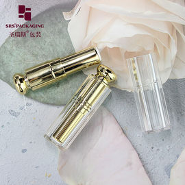bling hình vuông đặc biệt hình dạng mỹ phẩm nhựa trống son môi ống tím