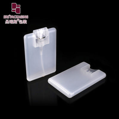 20ml màu trắng, trong suốt thẻ tín dụng nhựa, chai sương mù xịt trống
