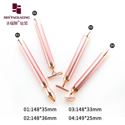 đầu mát xa khác nhau hoa hồng vàng rung nâng lên khuôn mặt phác thảo máy mát xa mặt công cụ