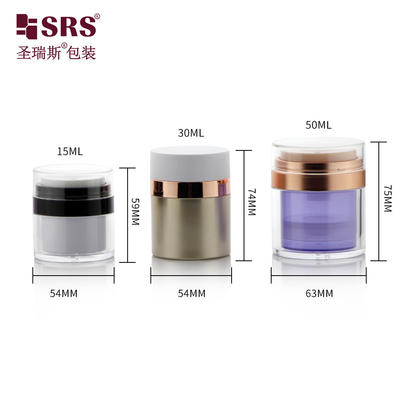 15ml 30ml 50ml không khí có thể thay thế Acrylic mỹ phẩm kem bình chứa