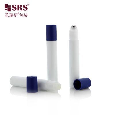 Tiêm Màu trắng Vòng chăm sóc mắt Serum nhựa rỗng 15ml chai cuộn