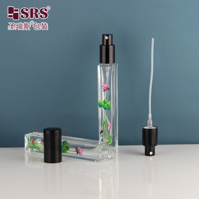 Hình vuông kính rỗng trong suốt Máy xịt nước hoa sang trọng Máy xịt nước hoa 10ml