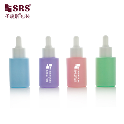 Màu sơn Frosted Serum chăm sóc da rỗng chai nhỏ giọt kính phẳng 30ml