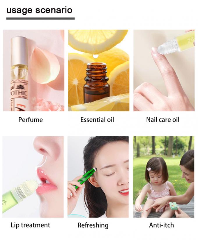 BLP-1ML Đồ xách Mini Sample Size Empty Transparent Glass Bottle Roller Packaging 6