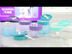 PET007 200g 250g 300g Lọ kem nhựa PET có nắp lật bằng nhíp
