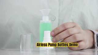 PA029 15ml 30ml 50ml Chai nhựa PP rỗng bằng nhựa mờ không có không khí Demo
