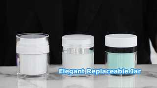 Giới thiệu Gel serum mỹ phẩm rỗng có thể thay thế Elegant Airless Jar Acrylic dành cho bạn