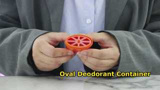 Đồng hồ D040: Hộp đựng gel khử mùi hình bầu dục bằng nhựa PP 15ML 40ML 50ML 75ML Trưng bày