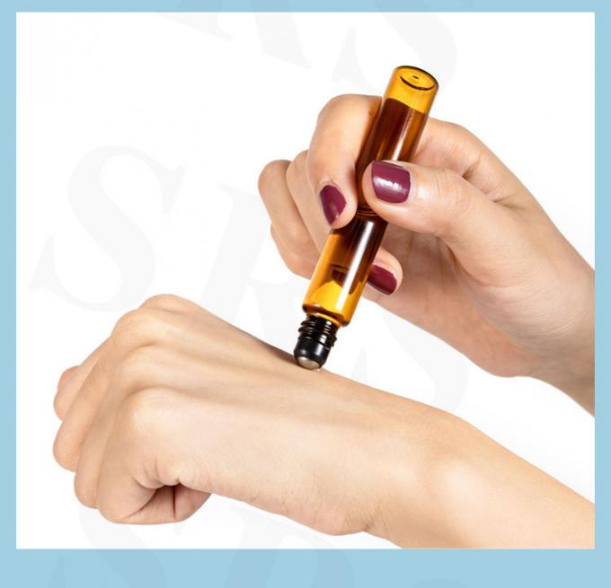 BLP-1ML Đồ xách Mini Sample Size Empty Transparent Glass Bottle Roller Packaging 3